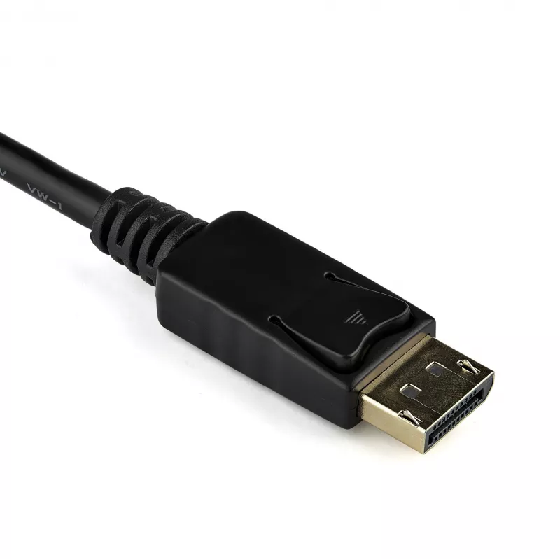 StarTech.com DisplayPort uz VGA adapteris - aktīvs DP uz VGA pārveidotājs - 1080p Video - DisplayPort sertificēts - DP/DP++ avots uz VGA monitora kabeļa adaptera sargspraudnis - fiksējošs DP savienotājs