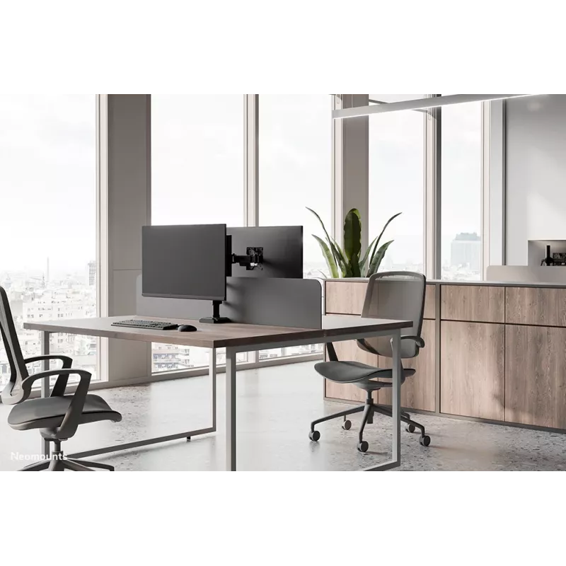 Neomounts DS60-600BL1 monitora statīvs 10-32 collas - Quick-fix - 180°-apturētājs