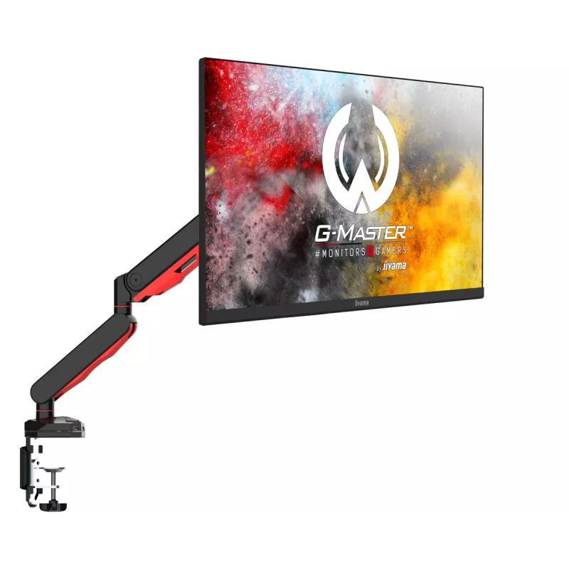 iiyama DSG3001C-R1 monitora stiprinājums / statīvs 76,2 cm (30 collas) Galda, melns, sarkans