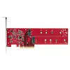 StarTech.com Divu M.2 PCIe SSD adaptera karte, PCIe x8 / x16 uz diviem NVMe vai AHCI M.2 SSD, PCI Express 4.0, 7,8 GBps uz disku, nepieciešama bifurkācija - saderīga ar Windows/Linux