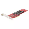 StarTech.com Divu M.2 PCIe SSD adaptera karte, PCIe x8 / x16 uz diviem NVMe vai AHCI M.2 SSD, PCI Express 4.0, 7,8 GBps uz disku, nepieciešama bifurkācija - saderīga ar Windows/Linux