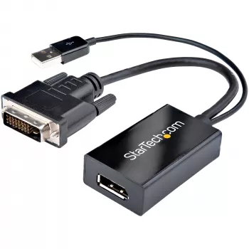 StarTech.com DVI uz DisplayPort adapteris - USB barošana - 1920 x 1200 - DVI uz DisplayPort pārveidotājs - Video adapteris - DVI-D uz DP