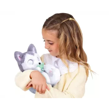 Plīša interaktīvā maskota Epee Psytulaski Husky suns — interaktīva mīkstā rotaļlieta ar skaņām un kustību