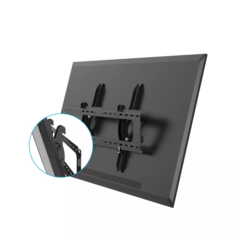 StarTech.com Plakanā ekrāna TV sienas stiprinājums - noliecams, 81,3 cm (32 collas), 190,5 cm (75 collas), 75 x 75 mm, 600 x 400 mm, -15 - 15°, Melns