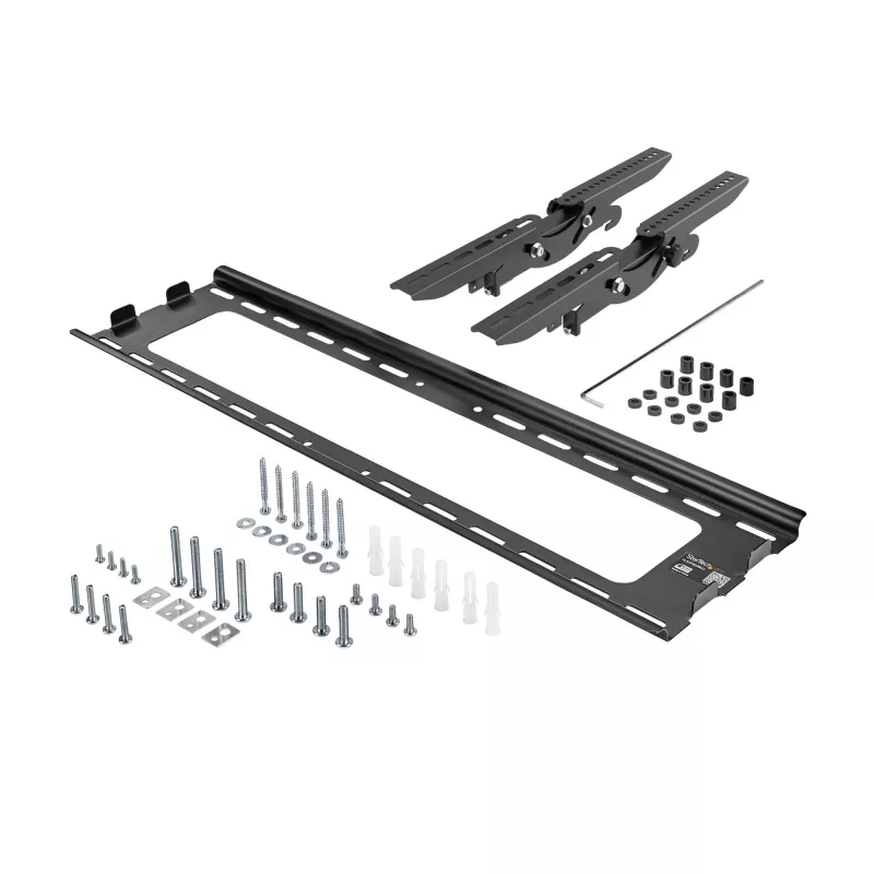 StarTech.com Plakanā ekrāna TV sienas stiprinājums - noliecams, 81,3 cm (32 collas), 190,5 cm (75 collas), 75 x 75 mm, 600 x 400 mm, -15 - 15°, Melns