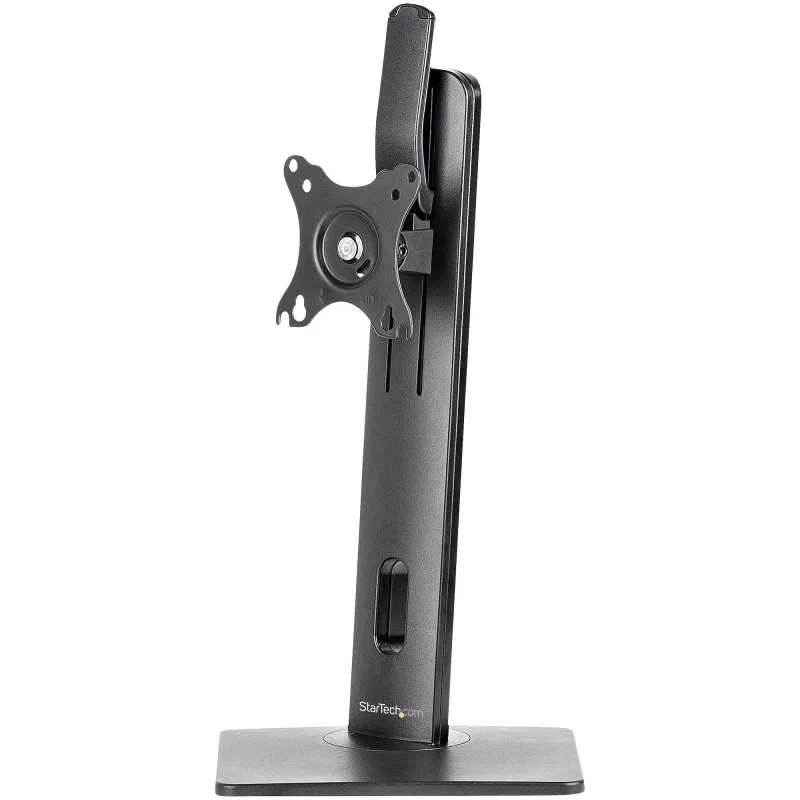 StarTech.com brīvi stāvošs viena monitora stiprinājums – augstumā regulējams monitora statīvs – VESA montāžas displejiem līdz 32 collām (15 mārciņas/7 kg) – ergonomisks monitora statīvs galdam – noliekšana/pagriešana/rotēšana