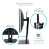 StarTech.com brīvi stāvošs viena monitora stiprinājums – augstumā regulējams monitora statīvs – VESA montāžas displejiem līdz 32 collām (15 mārciņas/7 kg) – ergonomisks monitora statīvs galdam – noliekšana/pagriešana/rotēšana