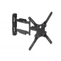 StarTech.com Full Motion TV Wall Mount - 32-55 inch (77lb/35kg) VESA Displays - Low Profile Universal plakans Screen TV Wall Mount - Heavy Duty Adjustable Tilt/Swivel Articulating Arm Bracket