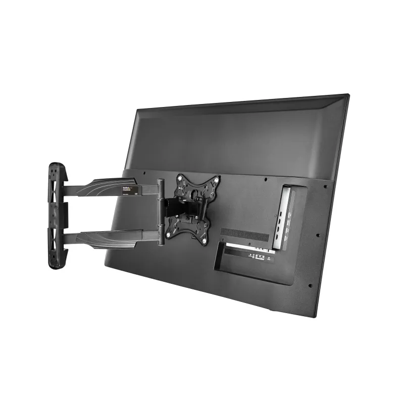 StarTech.com Full Motion TV Wall Mount - 32-55 inch (77lb/35kg) VESA Displays - Low Profile Universal plakans Screen TV Wall Mount - Heavy Duty Adjustable Tilt/Swivel Articulating Arm Bracket
