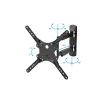 StarTech.com Full Motion TV Wall Mount - 32-55 inch (77lb/35kg) VESA Displays - Low Profile Universal plakans Screen TV Wall Mount - Heavy Duty Adjustable Tilt/Swivel Articulating Arm Bracket