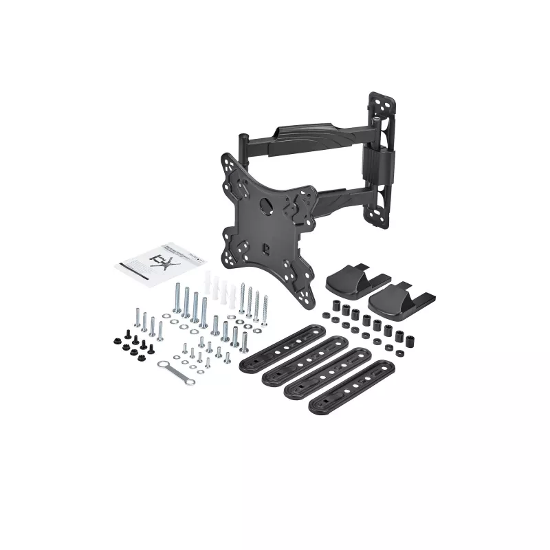 StarTech.com Full Motion TV Wall Mount - 32-55 inch (77lb/35kg) VESA Displays - Low Profile Universal plakans Screen TV Wall Mount - Heavy Duty Adjustable Tilt/Swivel Articulating Arm Bracket