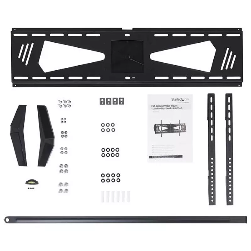StarTech.com Zema profila TV sienas stiprinājums - fiksēts, 94 cm (37 collas), 190.5 cm (75 collas), 300 x 200 mm, 800 x 400 mm, Plastmasa, Tērauds, Melns