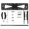 StarTech.com Zema profila TV sienas stiprinājums - Noliecams, 190,5 cm (75 collas), 300 x 200 mm, 800 x 400 mm, -5 - 10°, Tērauds, Melns