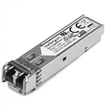 StarTech.com ar Cisco GLC-LX-SM-RGD saderīgs SFP raiduztvērēja modulis - 1000BASE-LX~Ar Cisco GLC-LX-SM-RGD saderīgs SFP modulis - 1000BASE-LX - 1GbE vienmoda optiskās šķiedras SMF optiskais raiduztvērējs - 1GE Gigabit Ethernet SFP - LC 10km - 1310nm - DDM Cisco Firepower, ASR920, IE2000