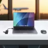 StarTech.com 4 portu USB-C centrmezgls, 5 Gbps, USB-C uz 4x USB-A, ar kopnes barošanu, mazs ceļojumu mini centrmezgls, vairāku portu USB 3.0 sadalītājs, pārnēsājams centrmezgls, pārstrāvas aizsardzība
