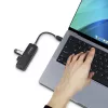 StarTech.com 4 portu USB-C centrmezgls, 5 Gbps, USB-C uz 4x USB-A, ar kopnes barošanu, mazs ceļojumu mini centrmezgls, vairāku portu USB 3.0 sadalītājs, pārnēsājams centrmezgls, pārstrāvas aizsardzība