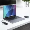 StarTech.com 4 portu USB-C centrmezgls, 5 Gbps, USB-C uz 4x USB-A, ar kopnes barošanu, mazs ceļojumu mini centrmezgls, vairāku portu USB 3.0 sadalītājs, pārnēsājams centrmezgls, pārstrāvas aizsardzība
