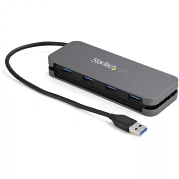 StarTech.com 4 portu USB 3.0 centrmezgls - USB-A uz 4x USB-A - SuperSpeed 5Gbps pārnēsājams USB 3.1 Gen 1 Type-A centrmezgls - darbināms no USB kopnes - klēpjdatora/galddatora USB centrmezgls ar garu kabeli 28cm un kabeļa pārvaldību~4 portu USB 3.0 centrmezgls - USB-A uz 4x USB-A - SuperSpeed 5Gbps pārnēsājams USB 3.2 Gen 1 Type-A centrmezgls - darbināms no USB kopnes - klēpjdatora/galddatora…