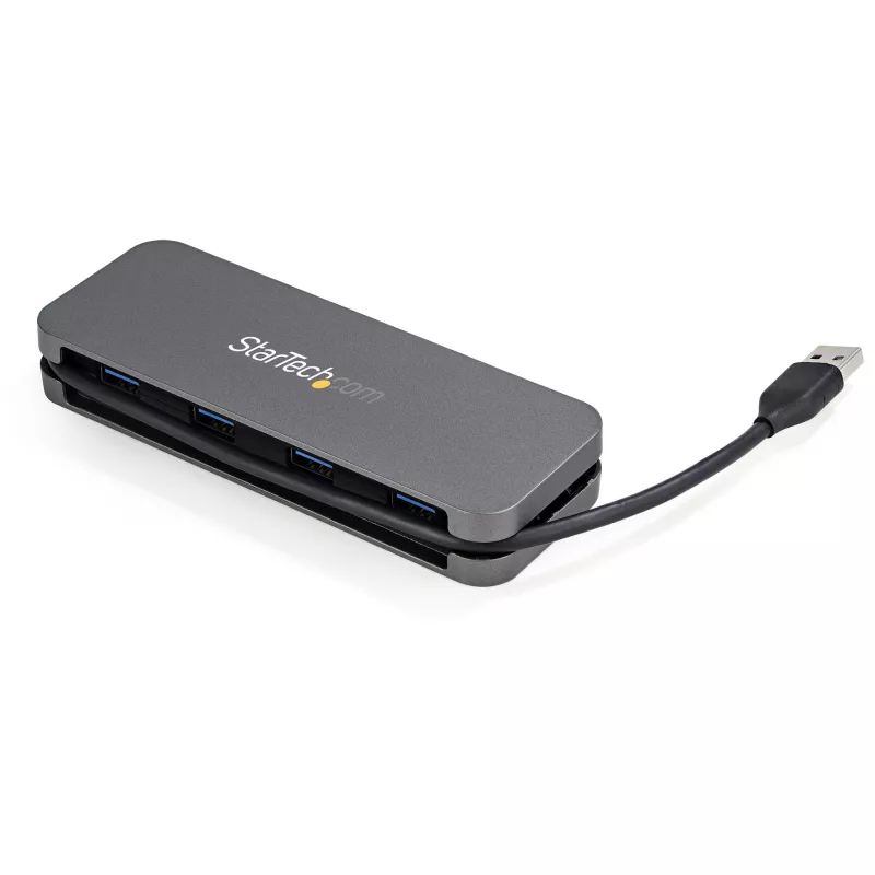 StarTech.com 4 portu USB 3.0 centrmezgls - USB-A uz 4x USB-A - SuperSpeed 5Gbps pārnēsājams USB 3.1 Gen 1 Type-A centrmezgls - darbināms no USB kopnes - klēpjdatora/galddatora USB centrmezgls ar garu kabeli 28cm un kabeļa pārvaldību~4 portu USB 3.0 centrmezgls - USB-A uz 4x USB-A - SuperSpeed 5Gbps pārnēsājams USB 3.2 Gen 1 Type-A centrmezgls - darbināms no USB kopnes - klēpjdatora/galddatora…