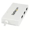 StarTech.com 4 Portu USB C centrmezgls ar 1x USB-C un 3x USB-A pieslēgvietām (SuperSpeed 5 Gbps) – USB kopnes barošana – Pārnēsājams/klēpjdatora USB 3.0 adaptera centrmezgls – USB 3.1 Gen 1/USB 3.2 Gen 1 Type-C centrmezgls – Balts