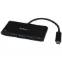 StarTech.com 4 Portu USB C centrmezgls ar 4 USB Type-A pieslēgvietām (USB 3.0 SuperSpeed 5 Gbit/s) - 60 W strāvas padeves caurlaides uzlāde - USB 3.1 Gen 1/USB 3.2 Gen 1 klēpjdatora centrmezgla adapteris - MacBook, Dell
