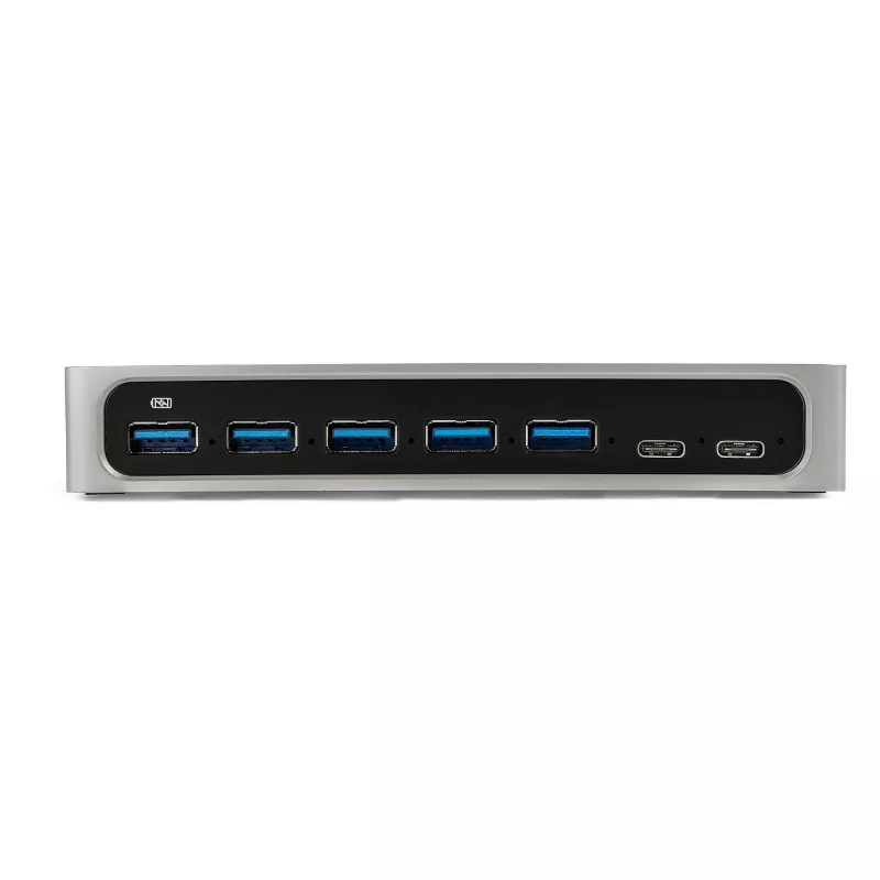 StarTech.com 7 portu USB C centrmezgls ar ātrās uzlādes pieslēgvietu - USB-C uz 5x USB-A 2x USB-C (USB 3.0 SuperSpeed 5Gbps) - pašbarojošs USB 3.2 Gen 1 Type-C centrmezgls ar barošanas adapteri - galddatora/portatīvā datora centrmezgls