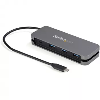 StarTech.com 4 portu USB C centrmezgls - 3x USB-A/1x USB-C - 5Gbps USB 3.0 Type-C centrmezgls (3.2/3.1 Gen 1) - ar kopnes barošanu - pārnēsājams USB-C uz USB-A adaptera centrmezgls - 28,5 cm (11,2 collu) kabelis ar kabeļa pārvaldību~4 portu USB C centrmezgls - 3x USB-A/1x USB-C - USB 3.0 Type-C centrmezgls - USB 3.2 Gen 1 (5Gbps) - ar kopnes barošanu - pārnēsājams USB-C uz USB-A adaptera…