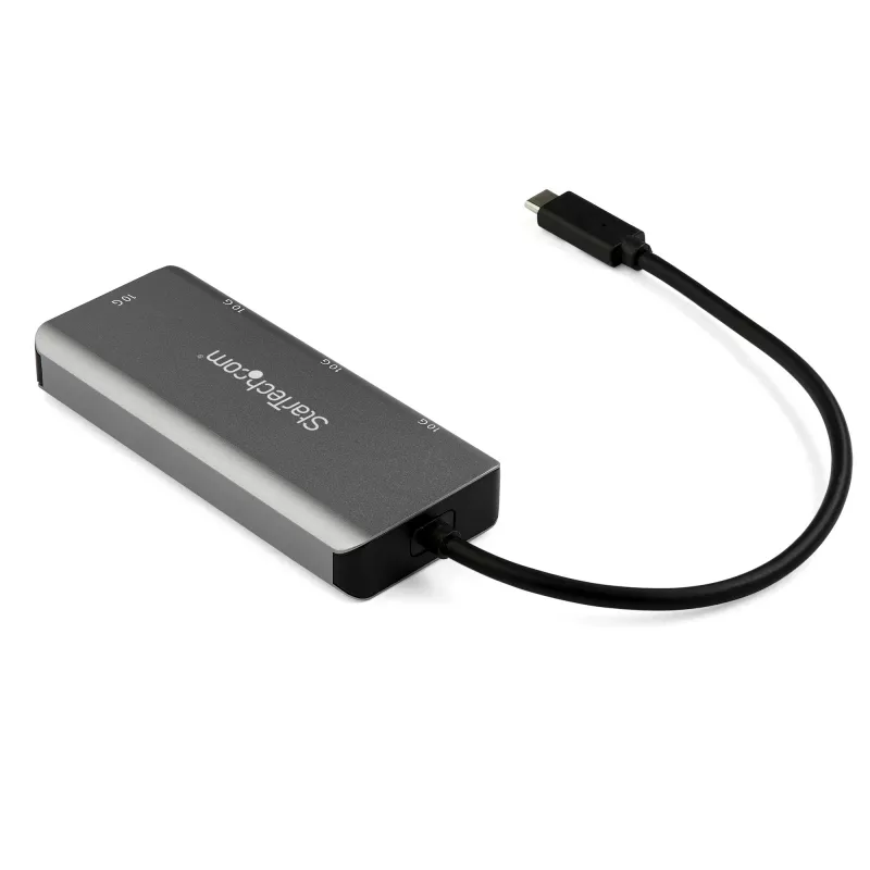 StarTech.com 4 portu USB C centrmezgls ar 2x USB A un 2x USB C - SuperSpeed 10 Gbps USB Type-C 3.1/3.2 Gen 2 centrmezgls - ar USB kopnes barošanu - pārnēsājams USB-C uz USB adaptera centrmezgls - alumīnija - 25cm (9,8 collas) kabelis~4 portu USB C centrmezgls ar 2x USB A un 2x USB C - SuperSpeed 10 Gbps USB Type-C 3.2 Gen 2 centrmezgls - ar USB kopnes barošanu - pārnēsājams USB-C uz USB adaptera…