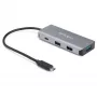 StarTech.com 4 portu USB C centrmezgls ar 3x USB A un 1x USB C — SuperSpeed 10 Gbps USB Type-C 3.1/3.2 Gen 2 centrmezgls — USB kopnes barošana — kompakts USB-C uz USB adaptera centrmezgls — portatīvais/klēpjdatora centrmezgls — alumīnijs