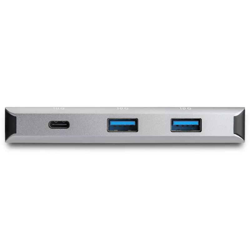 StarTech.com 4 portu USB C centrmezgls ar 3x USB A un 1x USB C — SuperSpeed 10 Gbps USB Type-C 3.1/3.2 Gen 2 centrmezgls — USB kopnes barošana — kompakts USB-C uz USB adaptera centrmezgls — portatīvais/klēpjdatora centrmezgls — alumīnijs