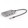 StarTech.com 4 portu USB-C centrmezgls ar USB-C DP Alt Mode video izeju 4K 60Hz - 3x USB-A, 1x USB Type-C, 100 W Power Delivery caurlaide, USB 3.2 10Gbps, 1 pēda/30cm kabelis, portatīvs USB centrmezgls