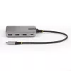 StarTech.com 4 portu USB-C centrmezgls ar USB-C DP Alt Mode video izeju 4K 60Hz - 3x USB-A, 1x USB Type-C, 100 W Power Delivery caurlaide, USB 3.2 10Gbps, 1 pēda/30cm kabelis, portatīvs USB centrmezgls