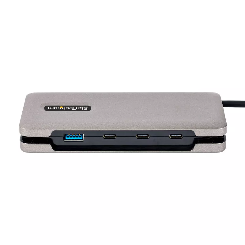 StarTech.com 4 portu USB-C centrmezgls – 1x USB-A un 3x USB-C porti – USB 3.2 Gen 2 (10 Gbps) – ar kopnes barošanu – USB Type C centrmezgls ar 32 cm aptinošo kabeli – pārnēsājams USB-C uz USB-A centrmezgls