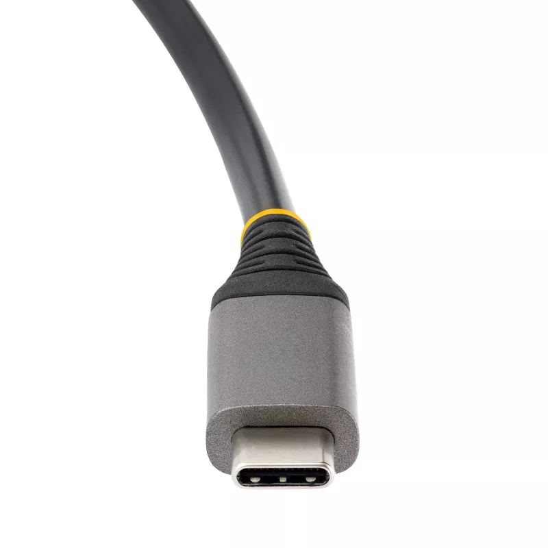 StarTech.com 4 portu USB-C centrmezgls – 1x USB-A un 3x USB-C porti – USB 3.2 Gen 2 (10 Gbps) – ar kopnes barošanu – USB Type C centrmezgls ar 32 cm aptinošo kabeli – pārnēsājams USB-C uz USB-A centrmezgls
