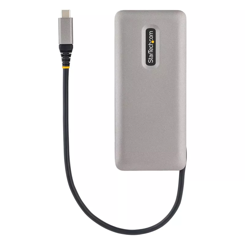 StarTech.com 4 portu USB-C centrmezgls – 1x USB-A un 3x USB-C porti – USB 3.2 Gen 2 (10 Gbps) – ar kopnes barošanu – USB Type C centrmezgls ar 32 cm aptinošo kabeli – pārnēsājams USB-C uz USB-A centrmezgls