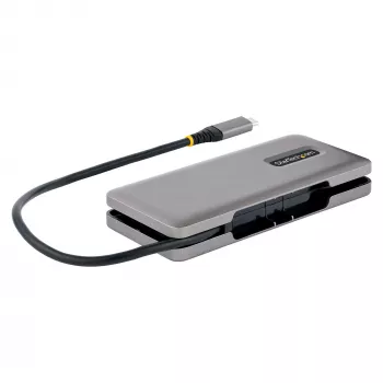 StarTech.com HB31CM4CPD3 4 portu USB-C centrmezgls, 4x USB-C, USB 3.2 Gen 2 10 Gbps, 100 W Power Delivery caurlaide, 25 cm (9,8 collu) kabelis