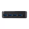 StarTech.com 4 pret 4 USB 3.0 perifērijas koplietošanas slēdzis, 5 Gbit/s, Micro-USB Type-B, melns, plastmasa, CE, FCC, REACH, 0 - 40 °C