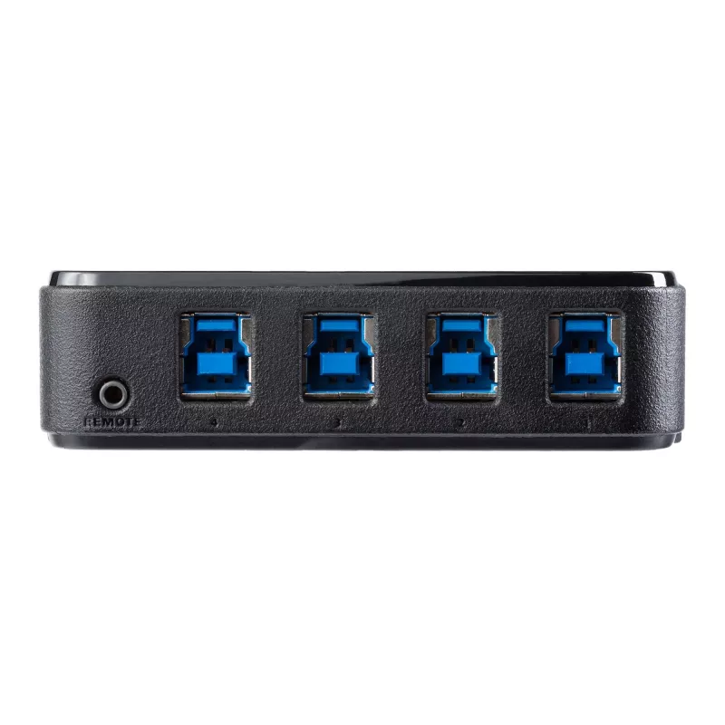 StarTech.com 4 pret 4 USB 3.0 perifērijas koplietošanas slēdzis, 5 Gbit/s, Micro-USB Type-B, melns, plastmasa, CE, FCC, REACH, 0 - 40 °C