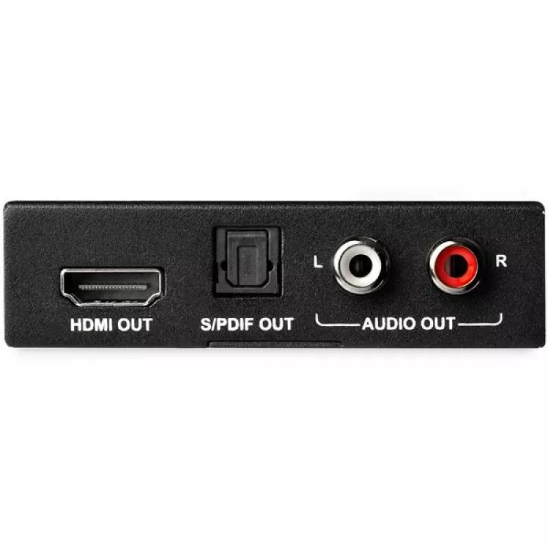 StarTech.com 4K HDMI Audio Extractor with 4K 60Hz Support, Melns, 4096 x 2160 pikseļi, 1280 x 720,1920 x 1080,1920 x 1200,3840 x 2160,4096 x 2160, 60 Hz, 5.1 kanāli, HDMI