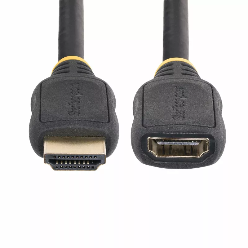 StarTech.com 6,6 pēdas (2 m) HDMI 2.0 pagarinātāja kabelis, augstas veiktspējas HDMI pieslēgvietas aizsardzības kabelis, 4K 60Hz, HDMI vīrišķais-sievišķais pagarinātāja adaptera vads, HDMI pagarinātāja kabelis, V/S