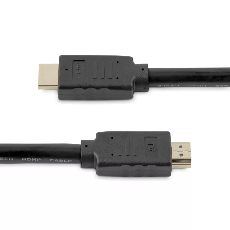 StarTech.com 50 pēdu (15 m) HDMI 2.0 kabelis - 4K 60Hz aktīvs HDMI kabelis - CL2 novērtēts izmantošanai sienā - garš izturīgs ātrdarbīgs UHD HDMI kabelis - HDR, 18Gbps - vīrieša-vīrieša tipa vads - melns