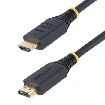 StarTech.com 1m (3.3ft) Premium sertificēts ātrdarbīgs HDMI kabelis, 4K 60Hz/1440p 144Hz, HDR10/HDCP 2.2/ARC, 18Gbps, UHD HDMI 2.0 vads televizoram/monitoram/displejam, TPE apvalks