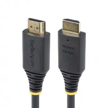 StarTech.com 30 cm (1 pēda) ātrdarbīgs HDMI kabelis, 4K 60 Hz/1440p 144 Hz, HDR10/HDCP 2.2/ARC, 18 Gb/s, UHD HDMI 2.0 vads televizoram/monitoram/displejam, TPE apvalks