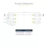 StarTech.com 30 cm (1 pēda) ātrdarbīgs HDMI kabelis, 4K 60 Hz/1440p 144 Hz, HDR10/HDCP 2.2/ARC, 18 Gb/s, UHD HDMI 2.0 vads televizoram/monitoram/displejam, TPE apvalks