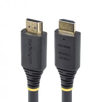 StarTech.com 7m (22.9ft) Premium Certified High Speed HDMI kabelis, 4K 60Hz/1440p 144Hz, HDR10/HDCP 2.2/ARC, 18Gbps, UHD HDMI 2.0 vads TV/monitoram/displejam, TPE apvalks