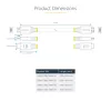 StarTech.com 7m (22.9ft) Premium Certified High Speed HDMI kabelis, 4K 60Hz/1440p 144Hz, HDR10/HDCP 2.2/ARC, 18Gbps, UHD HDMI 2.0 vads TV/monitoram/displejam, TPE apvalks