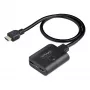 StarTech.com 2-portu HDMI sadalītājs, 4K 60Hz HDMI 2.0 video, 4K HDMI sadalītājs 1 ieeja 2 izejas, 1x2 HDMI displeja/izejas sadalītājs, HDR/HDCP, 20 collu (50 cm) iebūvēts HDMI kabelis