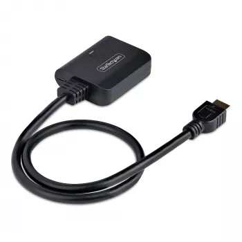 StarTech.com 2-portu HDMI sadalītājs, 4K 60Hz HDMI 2.0 video, 4K HDMI sadalītājs 1 ieeja 2 izejas, 1x2 HDMI displeja/izejas sadalītājs, HDR/HDCP, 20 collu (50 cm) iebūvēts HDMI kabelis