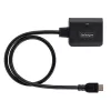 StarTech.com 2-portu HDMI sadalītājs, 4K 60Hz HDMI 2.0 video, 4K HDMI sadalītājs 1 ieeja 2 izejas, 1x2 HDMI displeja/izejas sadalītājs, HDR/HDCP, 20 collu (50 cm) iebūvēts HDMI kabelis