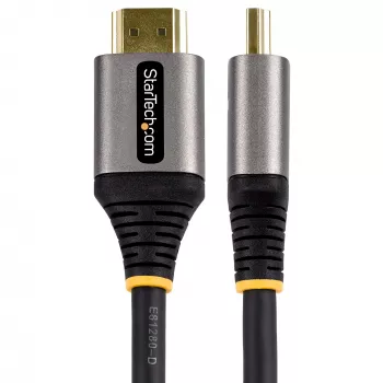 StarTech.com 10 pēdas (3 m) HDMI 2.1 kabelis 8K - sertificēts īpaši ātrgaitas HDMI kabelis 48 Gbps - 8K 60 Hz/4K 120 Hz HDR10+ eARC - Ultra HD 8K HDMI kabelis - monitors/TV/displejs - elastīgs TPE apvalks